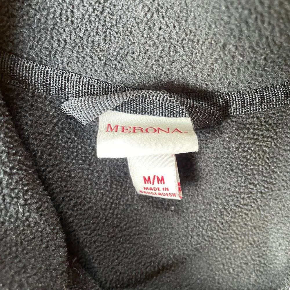 Merona Sz M Black Fleece Jacket